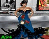 Vestido flamenco azul