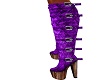 PURPLE PLATFORM BOOTS