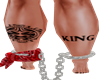 M@Z KING LEG TATTOO