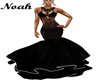 Gown black lace