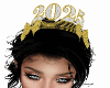 New Year Headband Gold