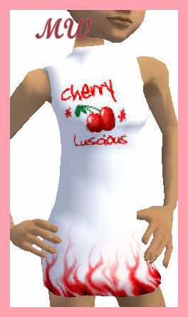Cherry flame dress
