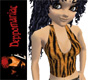 Tiger Fur Halter Brown