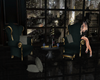 vintage green chairs