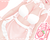 牛MAID: pinku bow apron