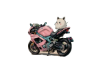 Pink Motorcycle cutout