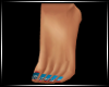 Blue Diamond toe nails