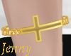 cross gold bracelet