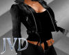 JVD Black Leather Coat