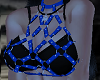 Blue Strapped Crop