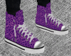 S. Purple Leopard Shoes