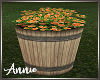 Orange Flowers Barrel