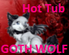 Goth Wolf Hot Tub