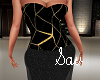 Blk/Gold Sparkle Gown