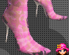 [7Days]Pink boots lace