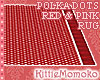RED Polka Dots RUG 6