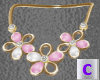 Pink Flower Necklace 