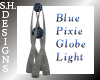 Blue Pixie Globe Light