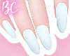 ♥blue nails
