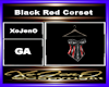 Black Red Corset