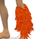 fluffy orange leg fur L