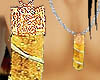 CITRINE gold pendant