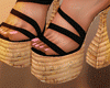 ☯ Beach Black Heels