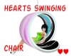 hearts swinging chair