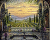 View on vineyards frame
