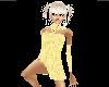 Sexy yellow dress mini