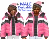 Winter Coat Pink Blk(M)