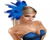 Masquerade Feathers Blue