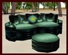 Teal cuddle sofa