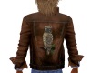 brown open levi with owl