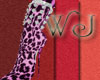 [JoJo]pink leopard boot