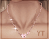 YT Hearts Pink Necklace