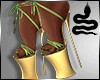 VIPER ~ Gold Green Heels