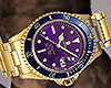 Bap3x Watch Gold Purple