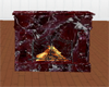 Red Marbled Fireplace