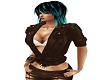 brown leather + top