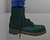 Green Combat Boots / Work Boots 4 (M)
