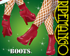 (RM)Santa Boots - red