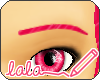 Lala Hot Pink Eyebrows