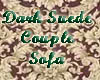 Dark Suede Couple sofa
