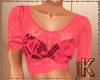 K- Lace Top Pink