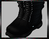(E) Flat Boots Black
