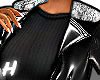 Blk Leather w Fur Coat