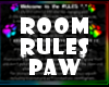 Room Rules Paw Print