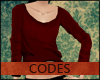 C | Brick Red Sweater