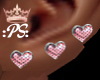 :PS: Pink hearts studs